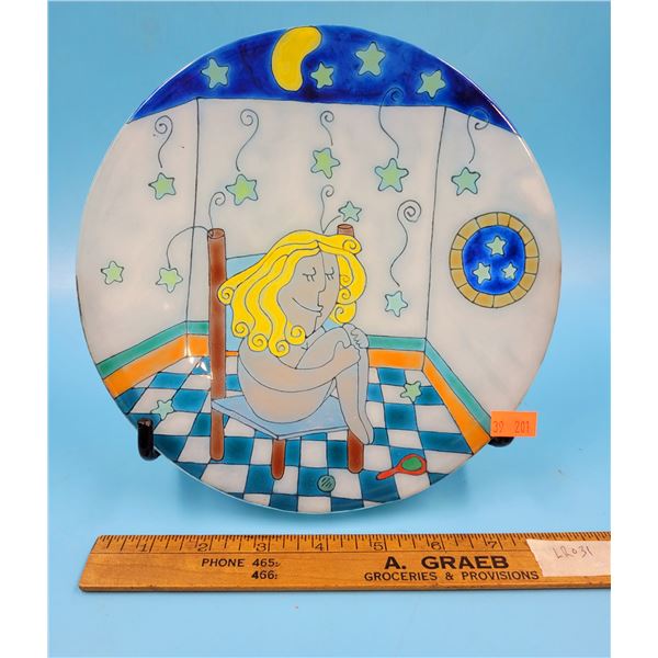 Fused Art Glass Plate