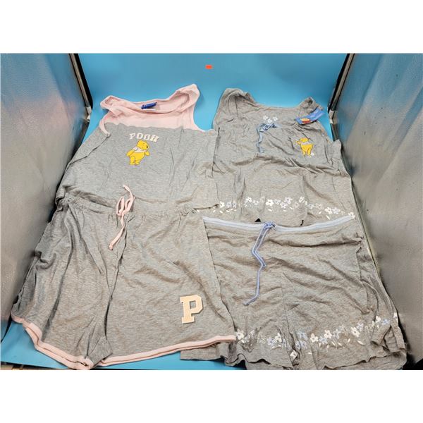 2 NEW Winnie The Pooh Pajamas Sets Size: LRG