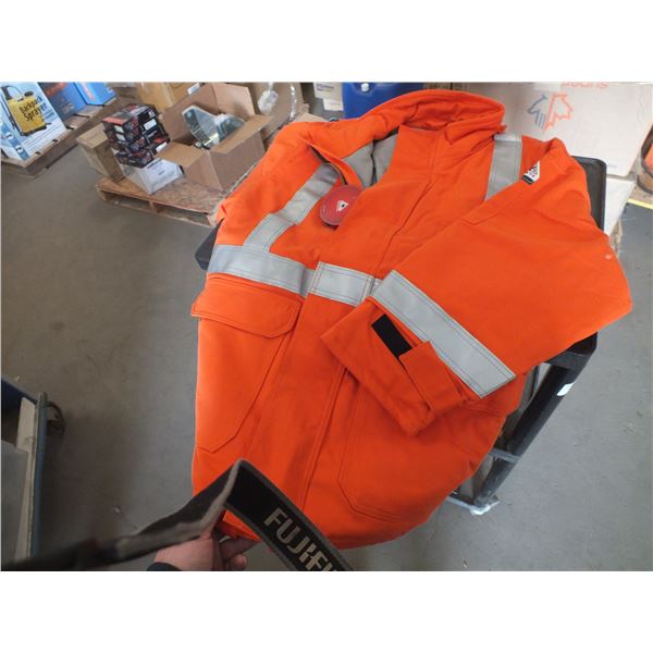 Orange Fire Retardant Winter Work Coat
