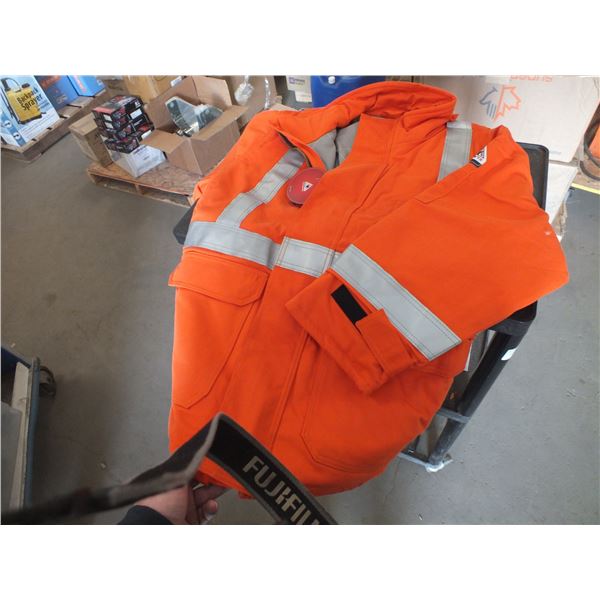 Orange Fire Retardant Winter Work Coat