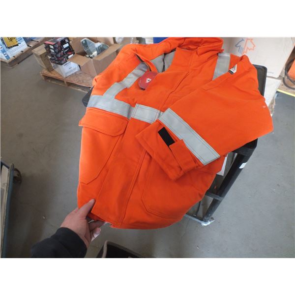 Orange Fire Retardant Winter Work Coat