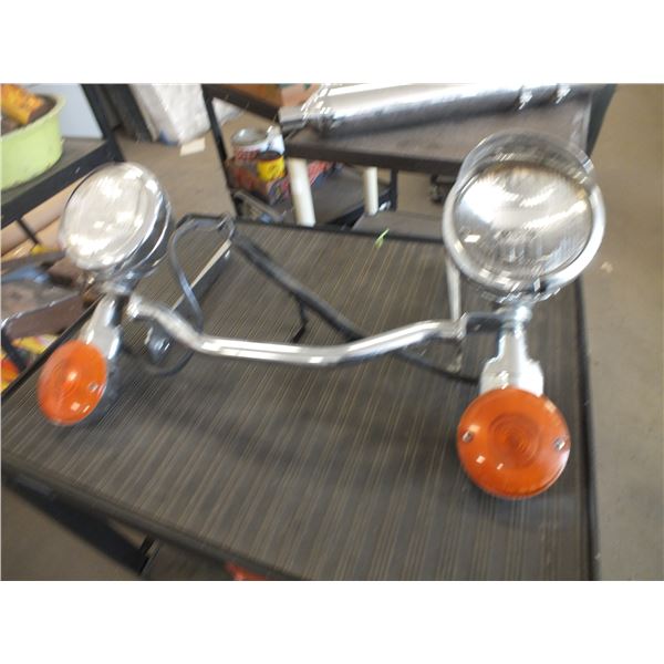 Box Of Assorted Harley Davidson Motorcycle Parts