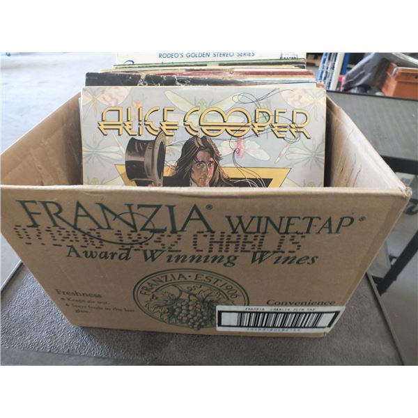 Box Of Assorted Vinyl Records