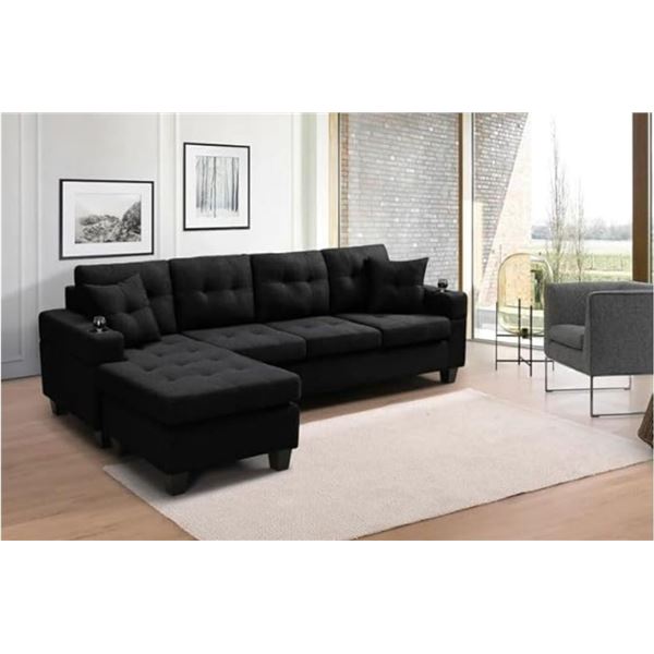 Black Sofa Set