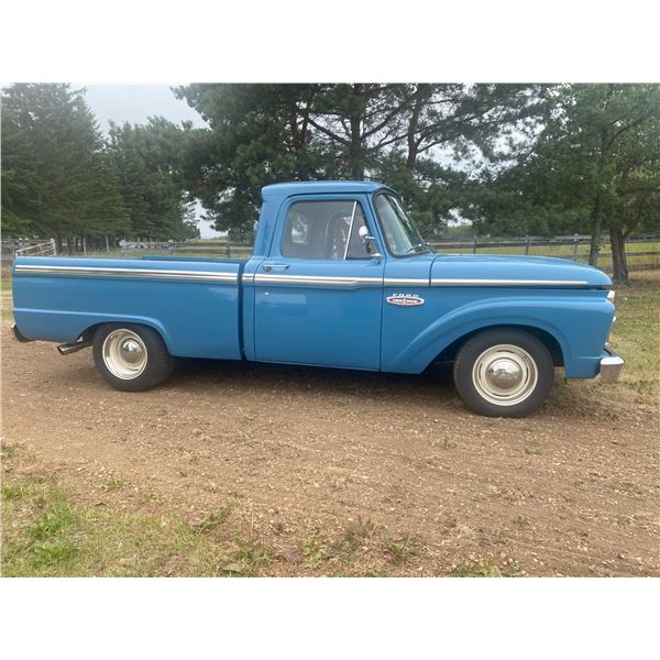 (Lot #'s 96, 97, 98 & 99 are a Group Lot) 1966 Ford 100 Twin I BEAM short box pickup,302 V8 fuel inj