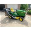 Image 1 : JD 240 Riding Lawn tractor 42 in Fc420v gas motor,6 speed C/w rear bagger, running order