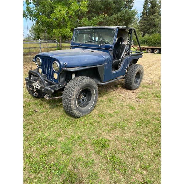 Jeep Rock Climber 4 x 4 ,4 cyl standard, serial J2F835TH50554, Roll bar, front winch and aisin hubs,