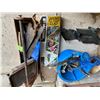 Image 1 : Blue Pail c/w rope and misc., Play Sport Game, Tool Box c/w saws and Misc.