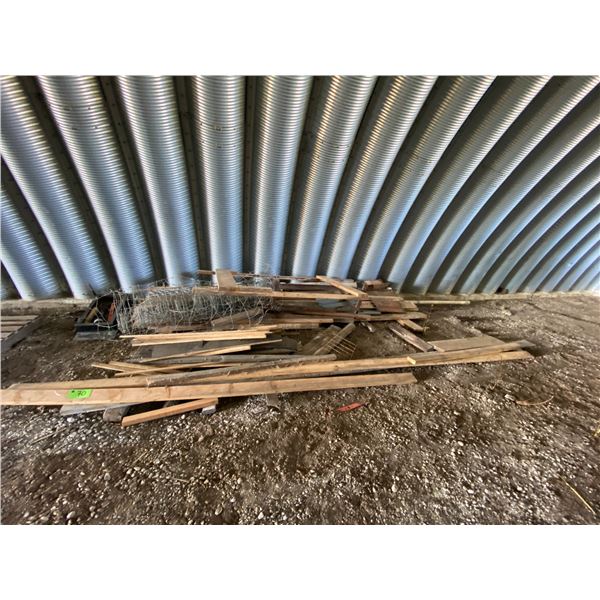 Pallet of Misc. Wood & various Wire