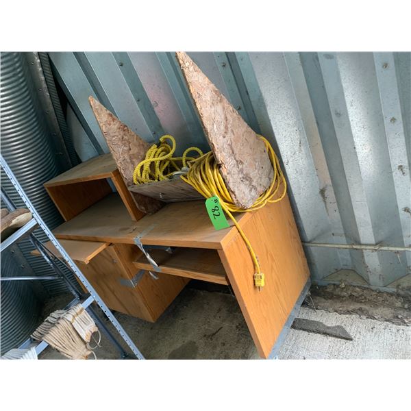 100ft yellow Ext. Cord & Desk