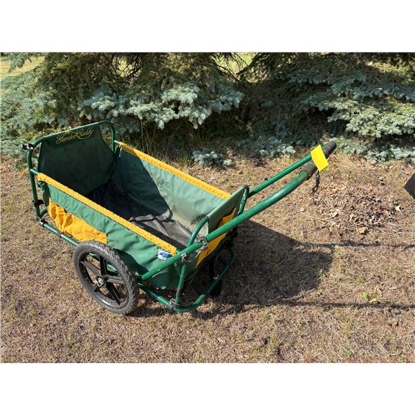 2-Wheel Green Garden Cart