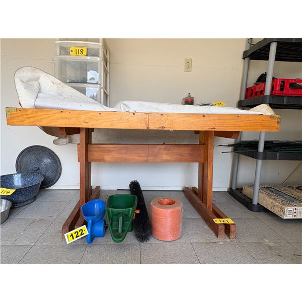 Wood Table, 36 inch x 56 inch