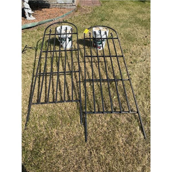 2- Metal Plant Stands & 2- Plant Stand Holders