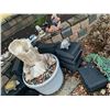 Image 5 : Assort. Of Garden Ornaments, Solar Lights, Water Fountain & Heavy Birdbath