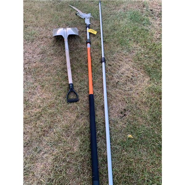 As New Ext. Branch Trimmer, Alum. Shovel & Ext. Pole