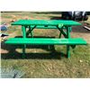 Image 1 : Green Picnic Table