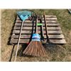 Image 1 : 2- Rakes, 2 Forks, Broom
