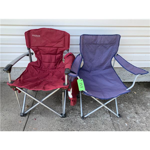 Red & Purple Folding Lawn Chairs Selling together