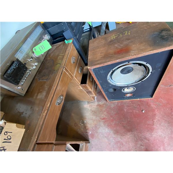 Stereo, Speaker & Old Desk