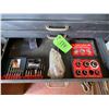 Image 4 : Rolling 3 Draw Tool Chest c/w Tools - snips, fencing tool, crescents, pliers, Screw Driver Set, Sock