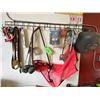 Image 12 : 2 Sections of Misc., Tools, etc., Rack Stays on the Wall