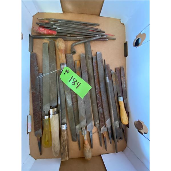 1 Box of Flat Files & Chainsaw Files