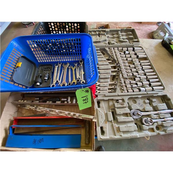 Combination Wrenches, Sockets, Partial Socket Set, Socket Holders,