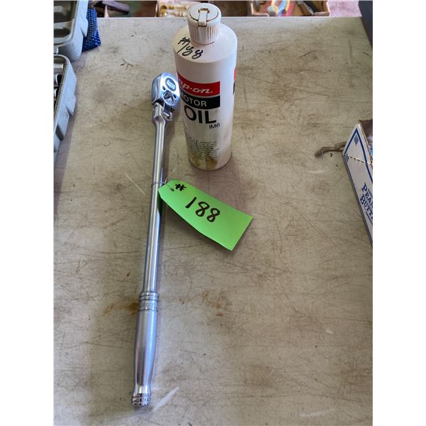 Snap-On 3/8's ratchet & Oil