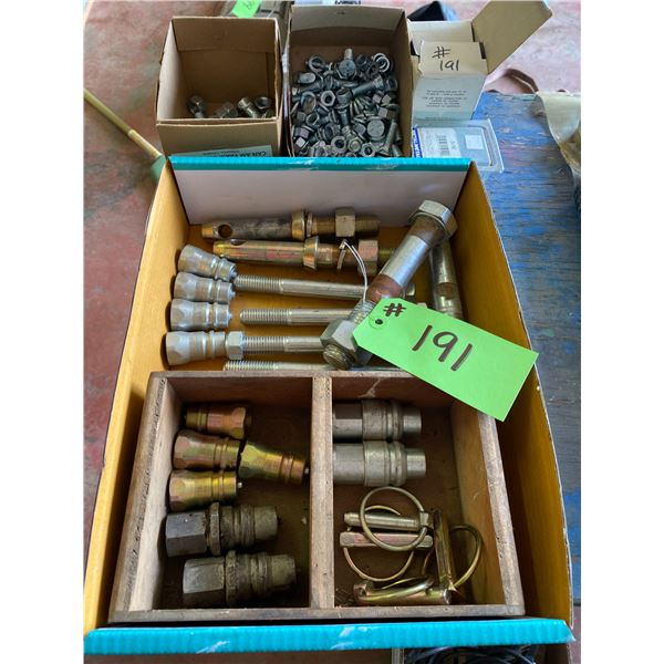 New Hyd. Fittings, 3pt Pins, Plow Bolts & New Bolts