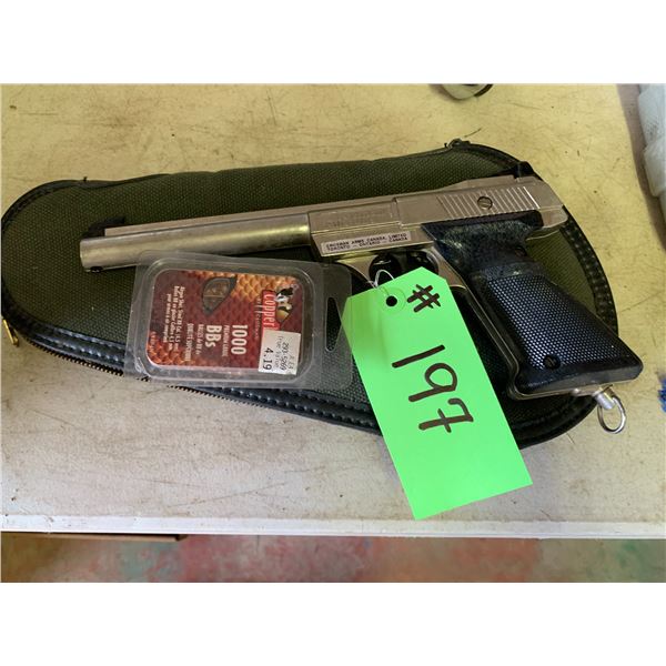 BB Gun Pistol, Case & BB's