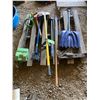 Image 8 : Alum. Shovel, Snow Shovel, Spade, Garden Wiesel, Green Machine Weed Cultivator.