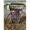 Image 3 : Brown Garden Hose c/w 4-wheel cart