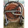 Image 5 : Brown Garden Hose c/w 4-wheel cart