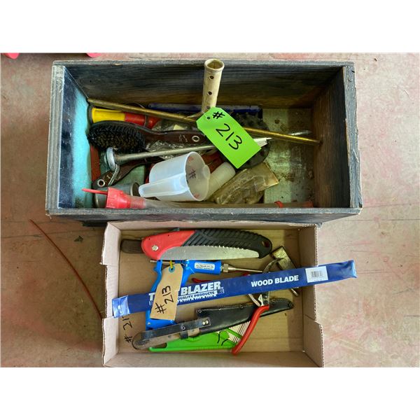 Knives, Small Hand Saw etc.