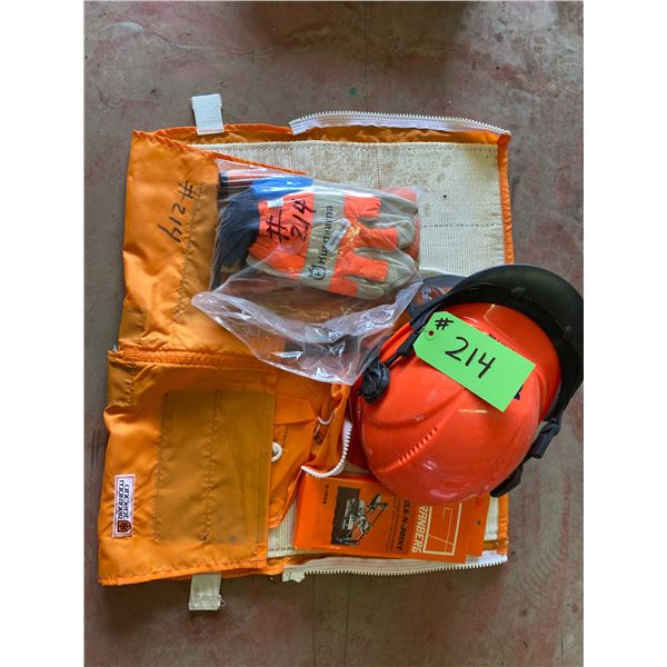 Husqvarna Set c/w Gloves & Hard Hat, Ear Muffs