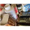 Image 5 : 2- Boxes of Gun Oils, Hand Clippers, Knives, etc.