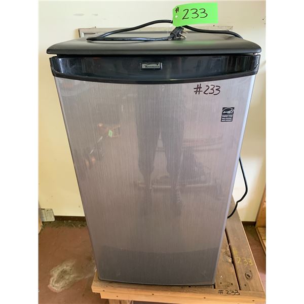 Kenmore Electric Fridge (working order) & Wood Stand, approx. 32in. tall & 17in. Wide
