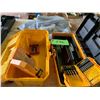 Image 6 : 2- Plastic Covers, New Drill Bits & 2 Yellow Tool Boxes