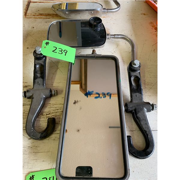 2- Tow Hooks & 3 Mirrors