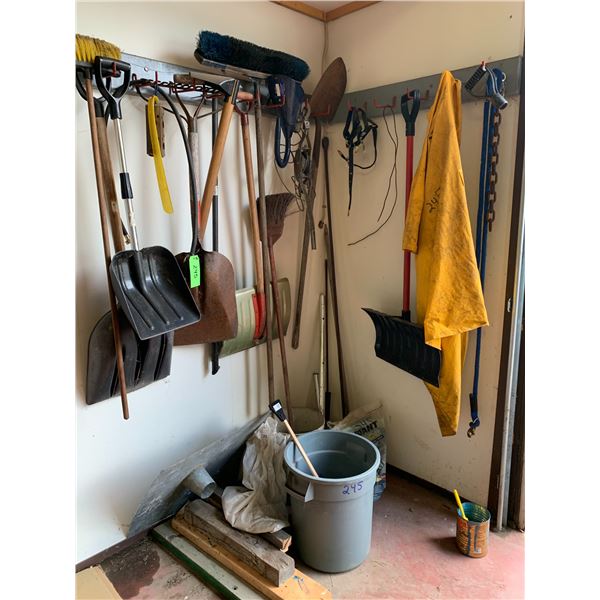 Qty of Tools in the Corner including Fertilizes, Seeds, etc.