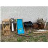 Image 1 : Wood Shelf, Yard Light, Sun Chair, Black Poly, Vacuum Hose, Hyd Hose, misc. lumber