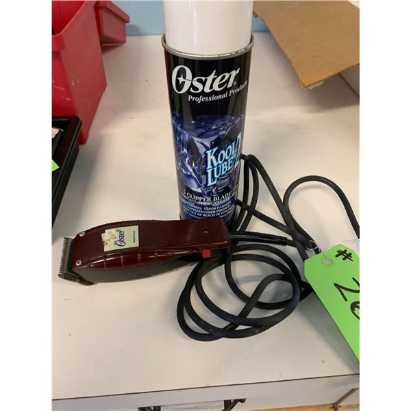Small Oster Clipper c/w Blade Lub.