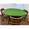 Image 1 : Card Table & 3 Wood Chairs