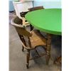 Image 4 : Card Table & 3 Wood Chairs