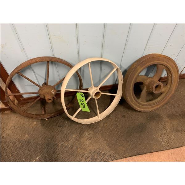 3- Small Steel Wheels