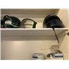 Image 11 : Misc. Items up in Top Shelf Unit - Helmuts, Lights, Cords etc.