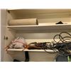 Image 2 : Misc. Items up in Top Shelf Unit - Helmuts, Lights, Cords etc.