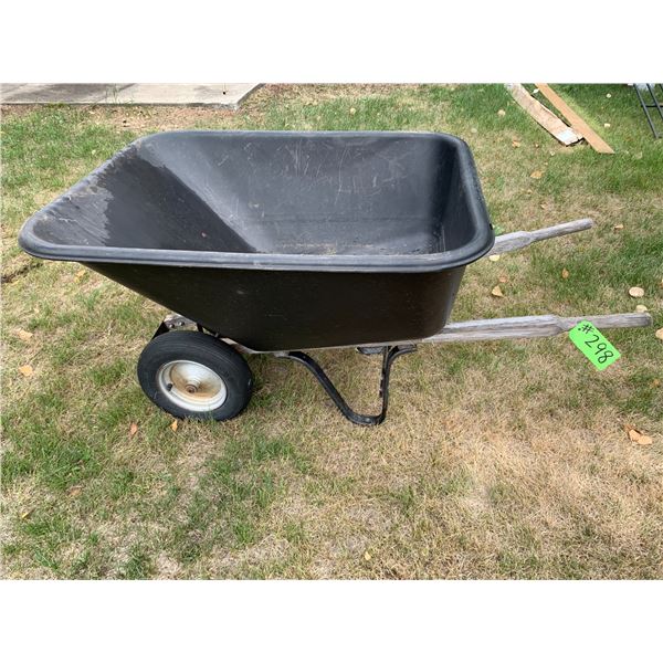 Black wheel barrow