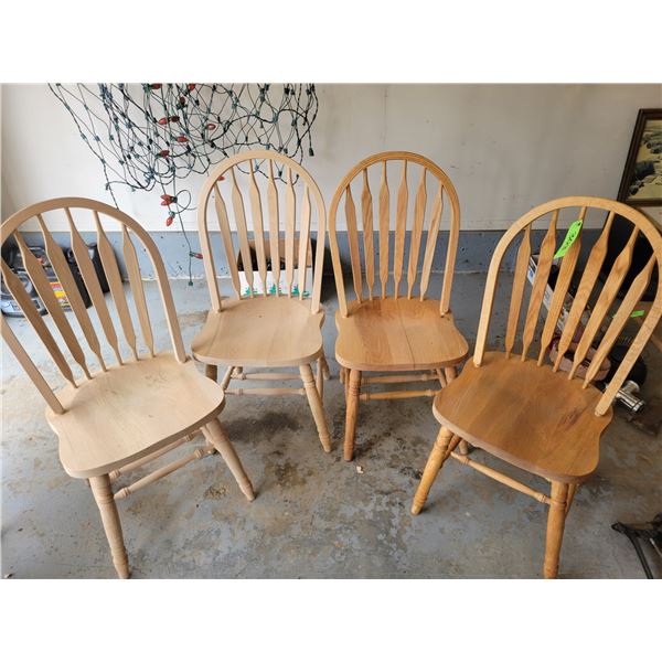 (So Much Each x 4) 4- New Wood Chairs