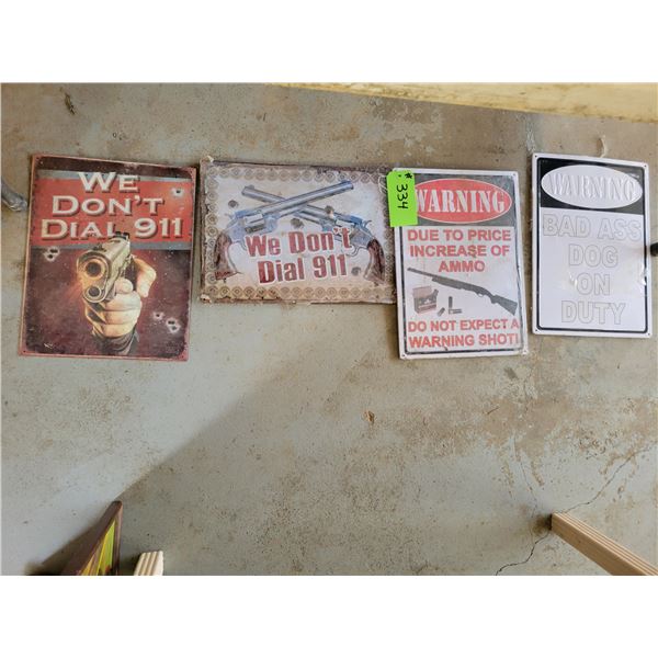 4 Signs - We don't Dial 911